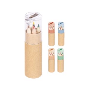 Promosyon 6'li Küçük Boya Kalemi 1374 eşantiyon logo baskılı reklam ve tanıtım ürünü