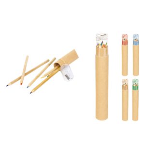 Promosyon 6’li Büyük Boya Kalemi 1375 eşantiyon logo baskılı reklam ve tanıtım ürünü