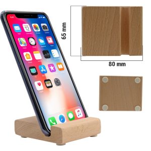 Promosyon Ahşap Telefon Standı 90350 eşantiyon logo baskılı reklam ve tanıtım ürünü