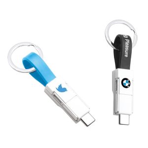 Promosyon Anahtarlıkli Şarj Kablosu 7495 eşantiyon logo baskılı reklam ve tanıtım ürünü