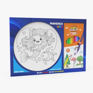 Promosyon Boyama Kitabı ve Boyama Kalemi 9902 eşantiyon logo baskılı reklam ve tanıtım ürünü