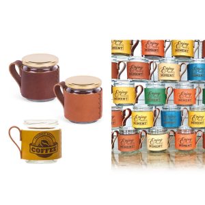 Promosyon Canberra Deri Mug 6607 eşantiyon logo baskılı reklam ve tanıtım ürünü