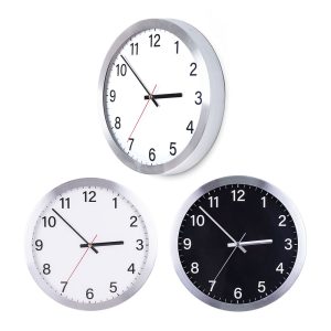 Promosyon DUVAR SAATI Ø 300 MM 3241-S eşantiyon logo baskılı reklam ve tanıtım ürünü