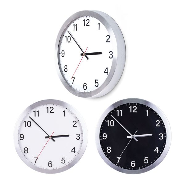 Promosyon DUVAR SAATI Ø 300 MM 3241-S eşantiyon logo baskılı reklam ve tanıtım ürünü