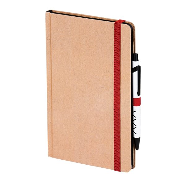 Promosyon Kraft Sert Kapak Defter ( 13 x 21 cm ) 6491 Kraft eşantiyon logo baskılı reklam ve tanıtım ürünü