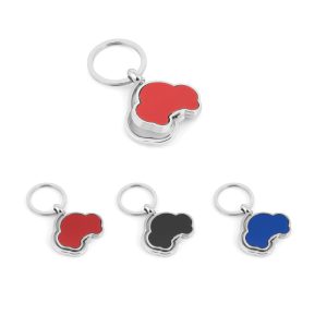 Promosyon Metal Çift Taraflı Döner Anahtarlık 5133 eşantiyon logo baskılı reklam ve tanıtım ürünü