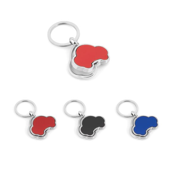 Promosyon Metal Çift Taraflı Döner Anahtarlık 5133 eşantiyon logo baskılı reklam ve tanıtım ürünü