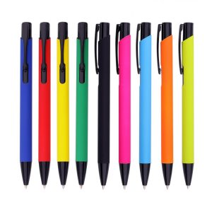 Promosyon Metal Rubber Tükenmez Kalem 1262-R eşantiyon logo baskılı reklam ve tanıtım ürünü