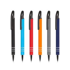 Promosyon Metal Rubber Tükenmez Kalem 1441 eşantiyon logo baskılı reklam ve tanıtım ürünü