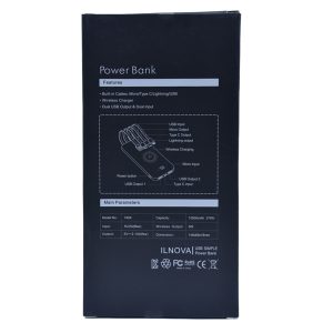 Promosyon Powerbank 10000 mAh Wireless Mobil Şarj Cihazı 7459 Beyaz eşantiyon logo baskılı reklam ve tanıtım ürünü