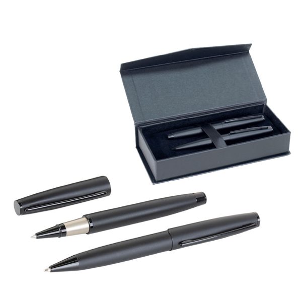 Promosyon Roller ve Tükenmez Kalem Seti 1614 eşantiyon logo baskılı reklam ve tanıtım ürünü