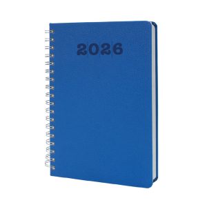 Promosyon Termo Deri Kapaklı Spiralli Ajanda 6446 Krem eşantiyon logo baskılı reklam ve tanıtım ürünü