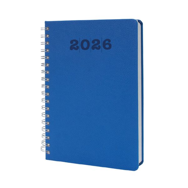 Promosyon Termo Deri Kapaklı Spiralli Ajanda 6446 Krem eşantiyon logo baskılı reklam ve tanıtım ürünü