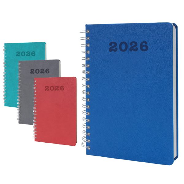 Promosyon Termo Deri Kapaklı Spiralli Ajanda 6446 eşantiyon logo baskılı reklam ve tanıtım ürünü