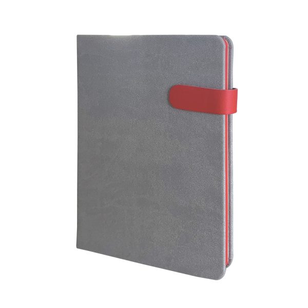 Promosyon Termo Deri Kenarları Boyalı Mıknatıslı Defter 6565 Lacivert eşantiyon logo baskılı reklam ve tanıtım ürünü