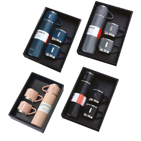 Promosyon Termos 500 ml 3'lü Set 8139 eşantiyon logo baskılı reklam ve tanıtım ürünü